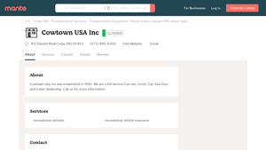 Cowtown USA Cuba MO, 65453 - Manta.com - cowtown usa inc
