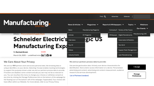 Schneider Electric's Strategic US Manufacturing Expansion - schneider electric usa