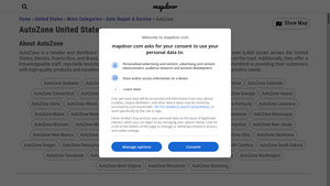 AutoZone locations in the United States | Mapdoor - auto zone usa