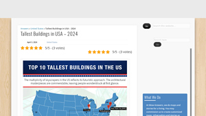 Tallest Buildings in USA - 2024 - Maps of World - largest building in usa