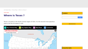 Where is Texas? Texas Location Map - Maps of World - part of texas in usa