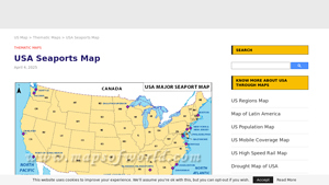 U.S. Seaports Map | Explore Major Ports and Trade Routes - main ports of usa