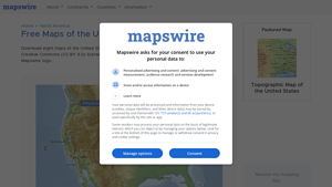 Free Maps of the United States - Mapswire - usa map print