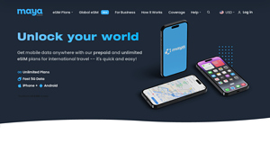 Travel eSIM - International Data Plans | Maya Mobile - electronic sim usa