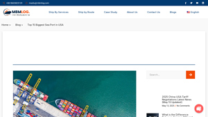 MBM Log - Top 15 Biggest Sea Ports in the USA