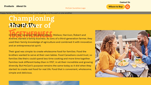 About Us - McCain USA - mccain foods usa inc