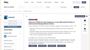 Influence of Different Litter Regimens on Ceca Microbiota Profiles in ... - buffers usa