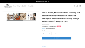Heated Blanket, Machine Washable Extremely Soft and Comfortable ... - made in usa electric blanket