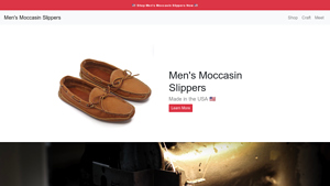 Men's Moccasin Slippers | Moccasins Made in USA - usa made slippers