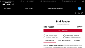 Metalbird - Bird Feeder