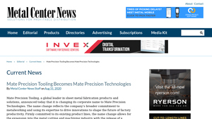 Mate Precision Technologies - Sheet Metal Fabrication Solutions