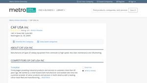 CAF USA inc | Explore Products, Reviews & Company Details - caf usa inc