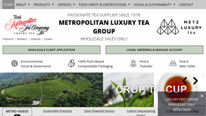 The Metropolitan Tea Company Inc. - Home - tea manufacturers in usa