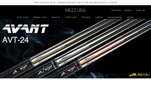 Mezz USA Mezz Cues - pool cues made in usa
