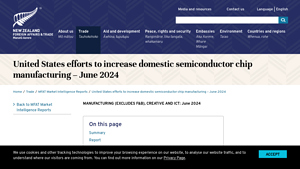 United States efforts to increase domestic semiconductor chip ... - semiconductor industry in usa