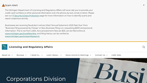 Corporations Division - State of Michigan - trade filing usa