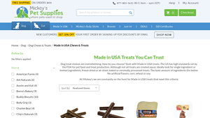 Healthy Dog Treats - Made in USA - Mickeyspetsupplies.com - dog treats made in usa