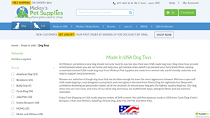 American Made Safe Dog Toys - Mickey's Pet Supplies - dog toys made in usa