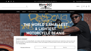 MicroDOT World's Smallest and Lightest DOT Beanie Motorcycle ... - made in usa motorcycle helmets