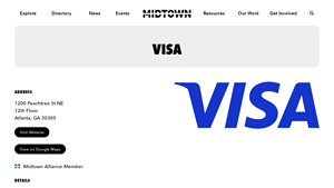 VISA - Midtown Atlanta - visa usa inc