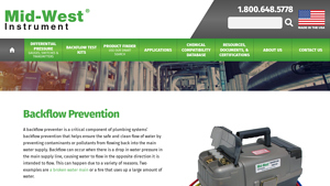 Backflow Prevention - Mid-West Instrument - backflow usa