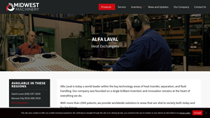 Alfa Laval Heat Exchanger - Midwest Machinery - alpha laval usa