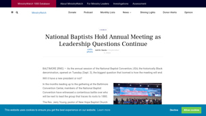National Baptists Hold Annual Meeting as Leadership Questions Continue - nbc usa inc