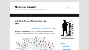 U.S. Made Firearm Manufacturers by State | Minuteman University - arms manufacturers usa