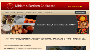 Miriam's Earthen Cookware | 100% Non-Toxic, Healthy & Green Cookware ... - cooking ware made in usa