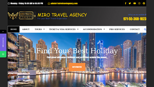 Miro Travel Agency - best travel agency to work with for usa to dubai