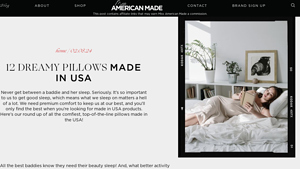 12 Dreamy Pillows Made In USA - Miss American Made - pillows made in usa