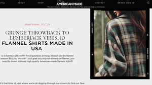 Grunge to Lumberjack Vibes: 10 Flannel Shirts Made in USA - flannel made in usa
