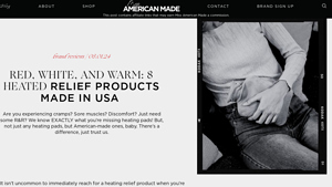 Heated Relief Products Made in USA - Miss American Made - heating pad made in usa