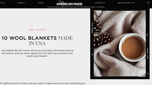 10 Wool Blankets Made in USA - Miss American Made - wool blankets made in usa