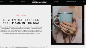 14 Gift-Worthy Coffee Mugs Made in the USA - coffee cups made in usa