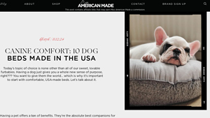 Canine Comfort: 10 Dog Beds Made In The USA - Miss American Made - dog beds made in the usa