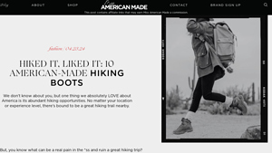 Hiked it, Liked it: 10 American-Made Hiking Boots - Miss American Made - hiking boots made in usa