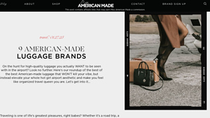 9 American-Made Luggage Brands - Miss American Made - luggage made in usa