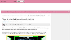 Top 10 Mobile Phone Brands in USA - cell phone companies in usa