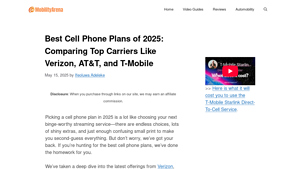 Best Cell Phone Plans of 2025: Comparing Top Carriers ... - MobilityArena - mobile phone carriers usa
