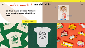 Mochi Kids, Modern Unisex Apparel, Made in the USA - childrens clothes made in usa