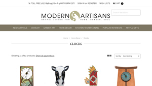 Modern Artisans - Unique Clocks Collection