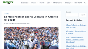 12 Most Popular Sports Leagues in America (In 2024) - Money Inc - top sports in usa