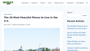 The 20 Most Peaceful Places to Live in the U.S. - Money Inc - beautiful places to live in usa