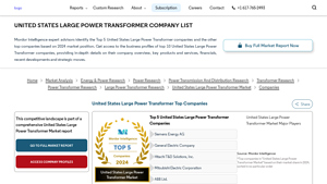 United States Large Power Transformer Company List - transformer companies in usa