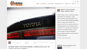 Where Are Toyota Cars Made: Which Models Are Made In America - Motor Verso - toyota made in usa