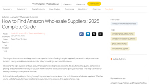How to Find Amazon Wholesale Suppliers: 2025 Complete Guide - usa wholesale suppliers amazon
