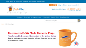 BrightWise | Custom Coffee Mugs Made in USA | American Manufacturer - coffee cups made in usa