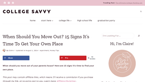 When Should You Move Out? 15 Signs It's Time To Get Your Own Place - average age to move out of parents house usa