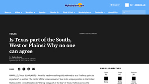 Is Texas part of the South, West or Plains? Why no one can agree - part of texas in usa